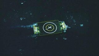 SpaceX's Falcon 9 rocket first stage attempted to land on this ocean platform, which the company has called an "autonomous drone spaceport ship," in the Atlantic Ocean after a successful Dragon cargo ship launch for NASA on Jan. 10, 2015.