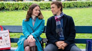 Sarah Ramos and William Moseley in Christmas in Notting Hill