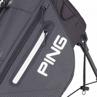 The waterproof valuables pocket of the PING Craz-e Lite Stand Bag