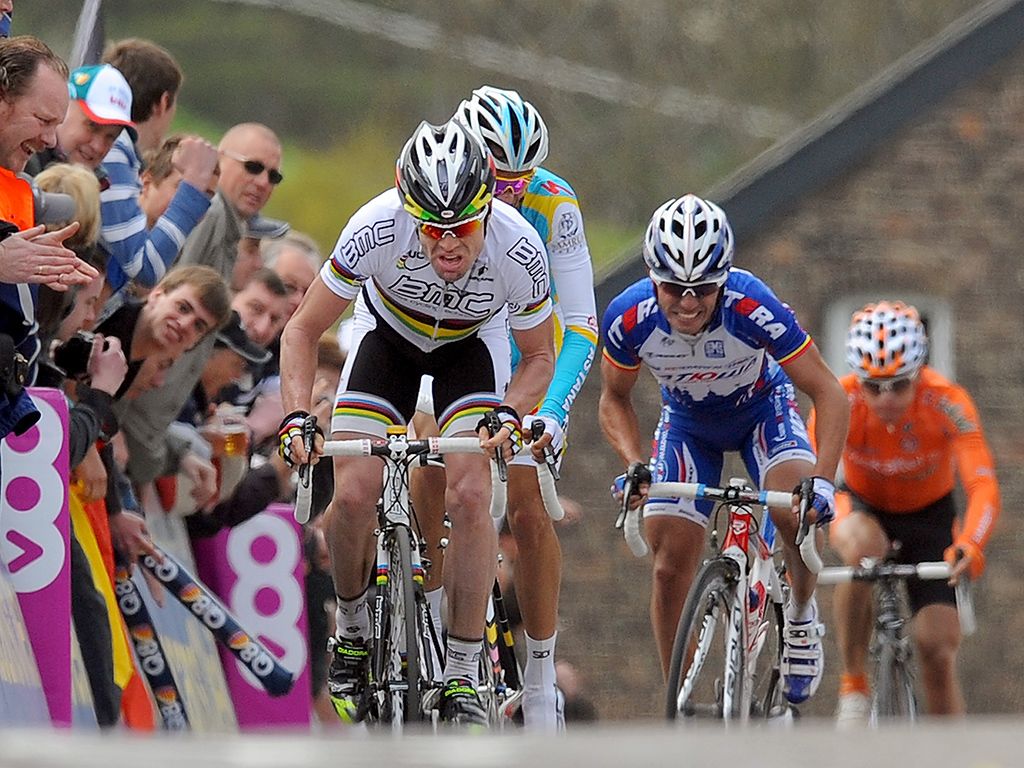 Contador placed third at the 2010 Fleche Wallone