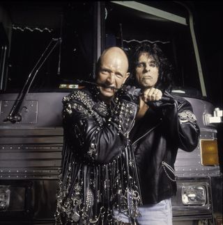 Whip it, Halford and Alice Cooper on the Operation Rock & Roll Tour in 1991