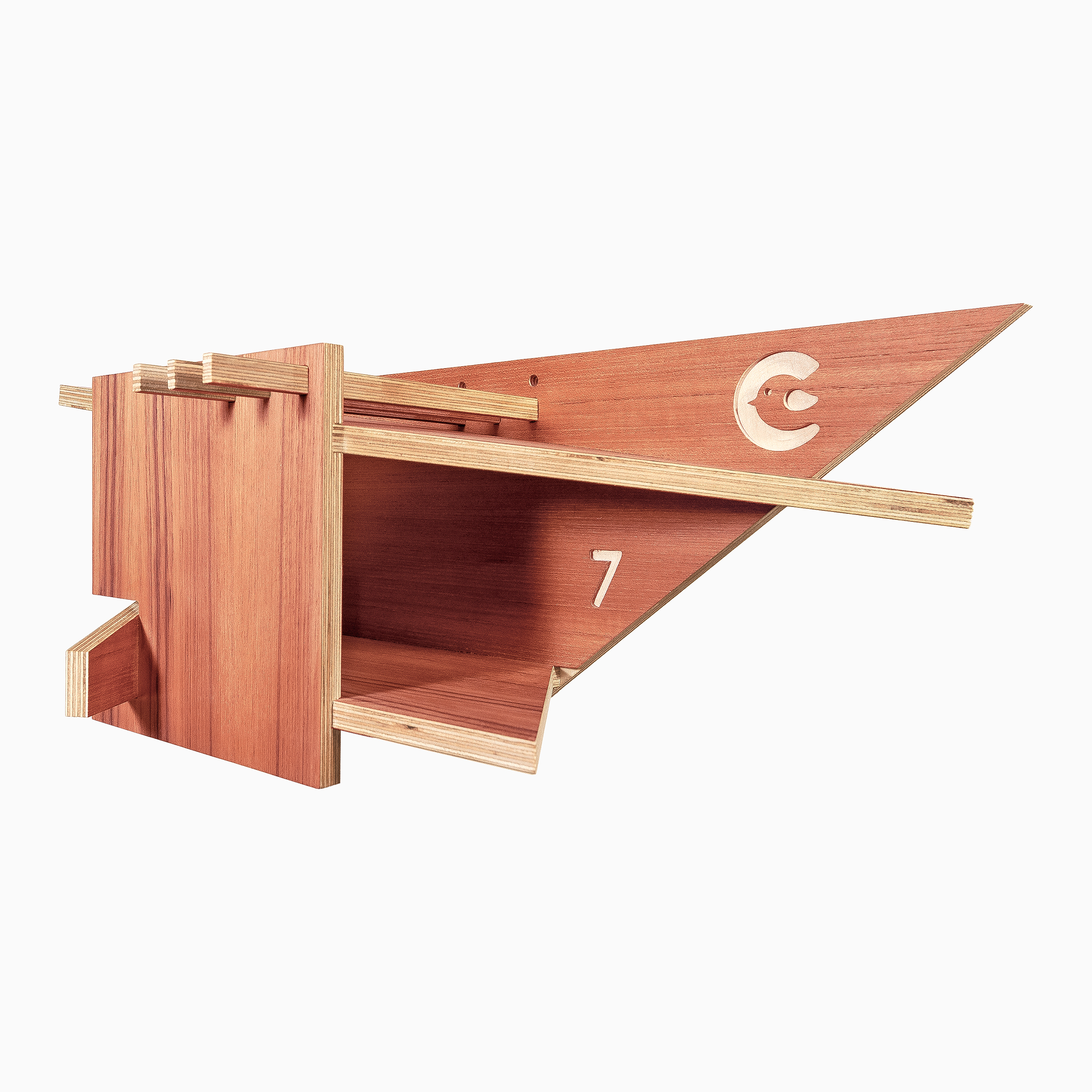 CHIRP BIRDHOUSES - ZAHA 2-MAHOGANY