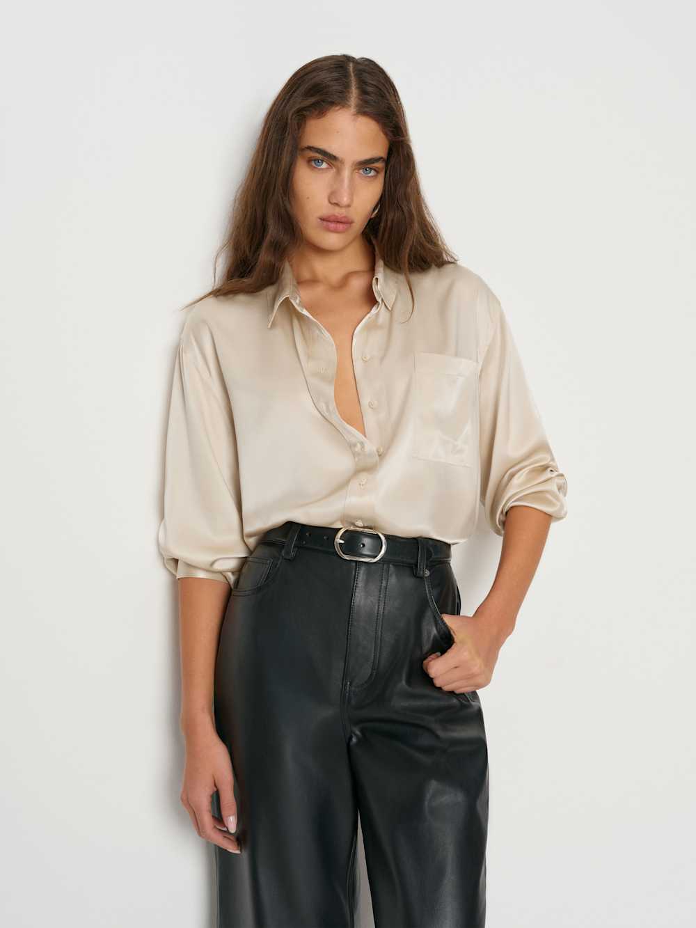 Eli Oversized Silk Shirt