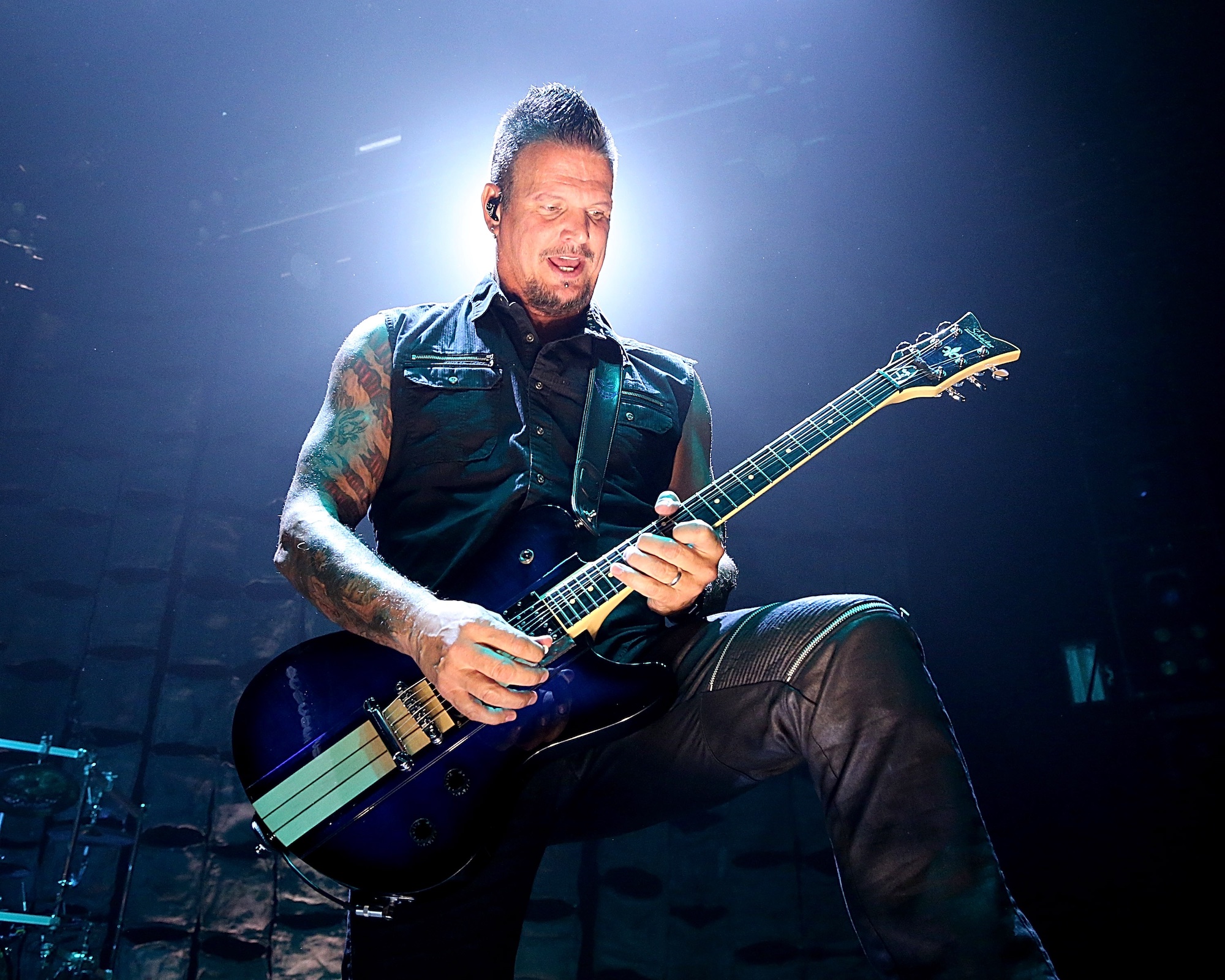 Dan Donegan performs onstage with Disturbed at ACL Live in Austin, Texas on October 17, 2016