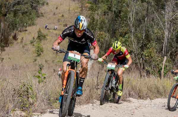 Urs Huber and Konny Looser riding climbs that many others walked on stage 3 of the 2018 Crocodile Trophy