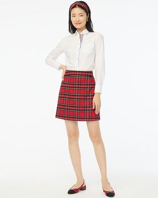 Tartan A-Line Skirt