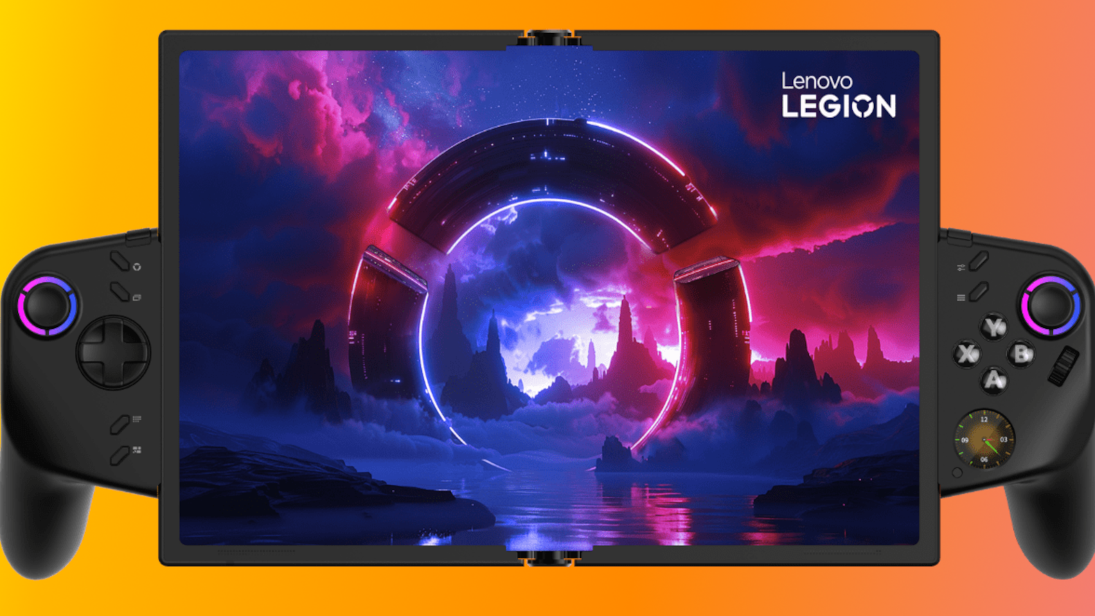 The Legion Go Fold Concept in horizontal mode.