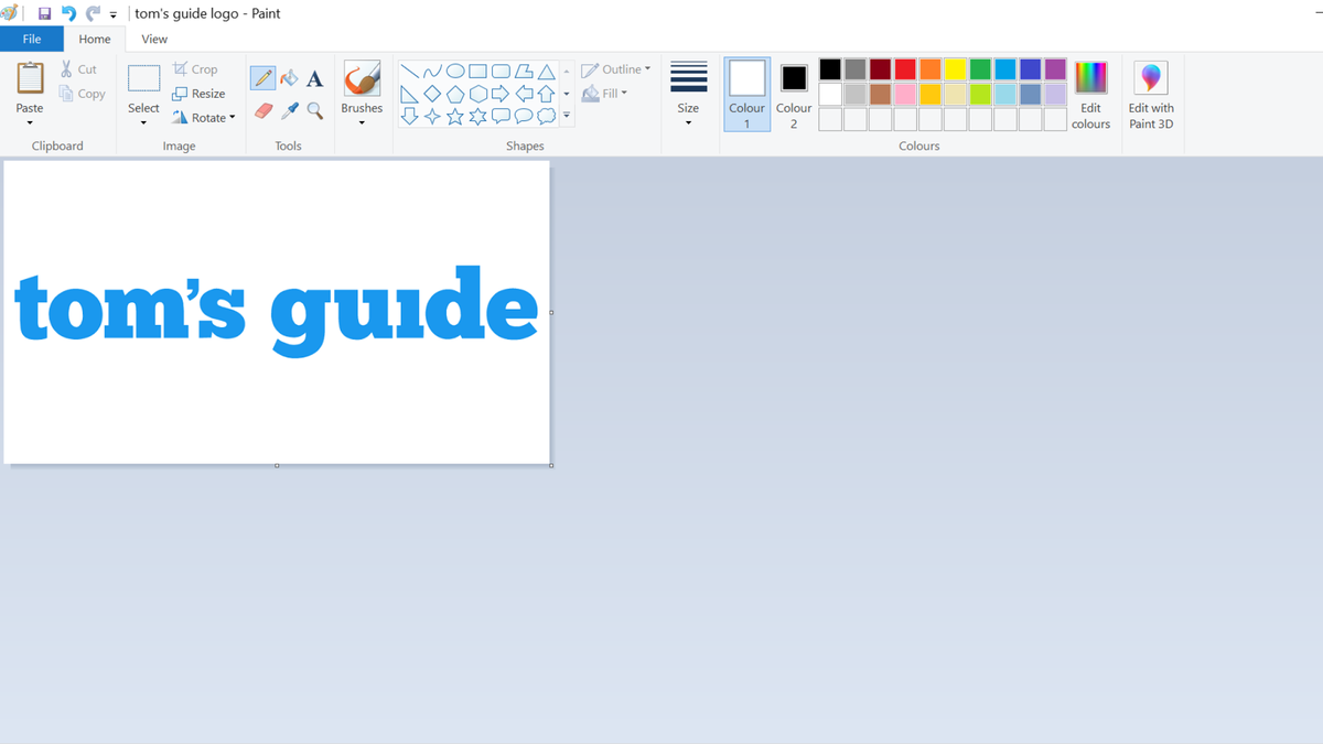 How to edit images in Microsoft Paint Tom's Guide
