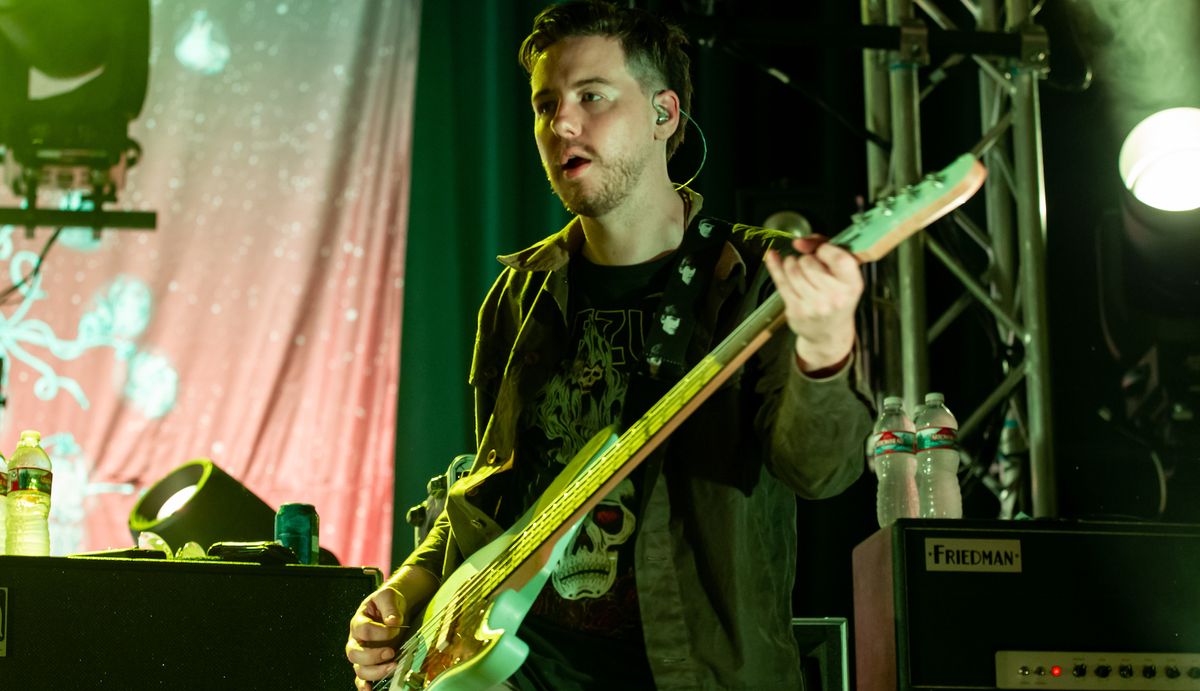 Tim Feerick of Dance Gavin Dance performs at The Regency Ballroom on March 31, 2019 in San Francisco, California