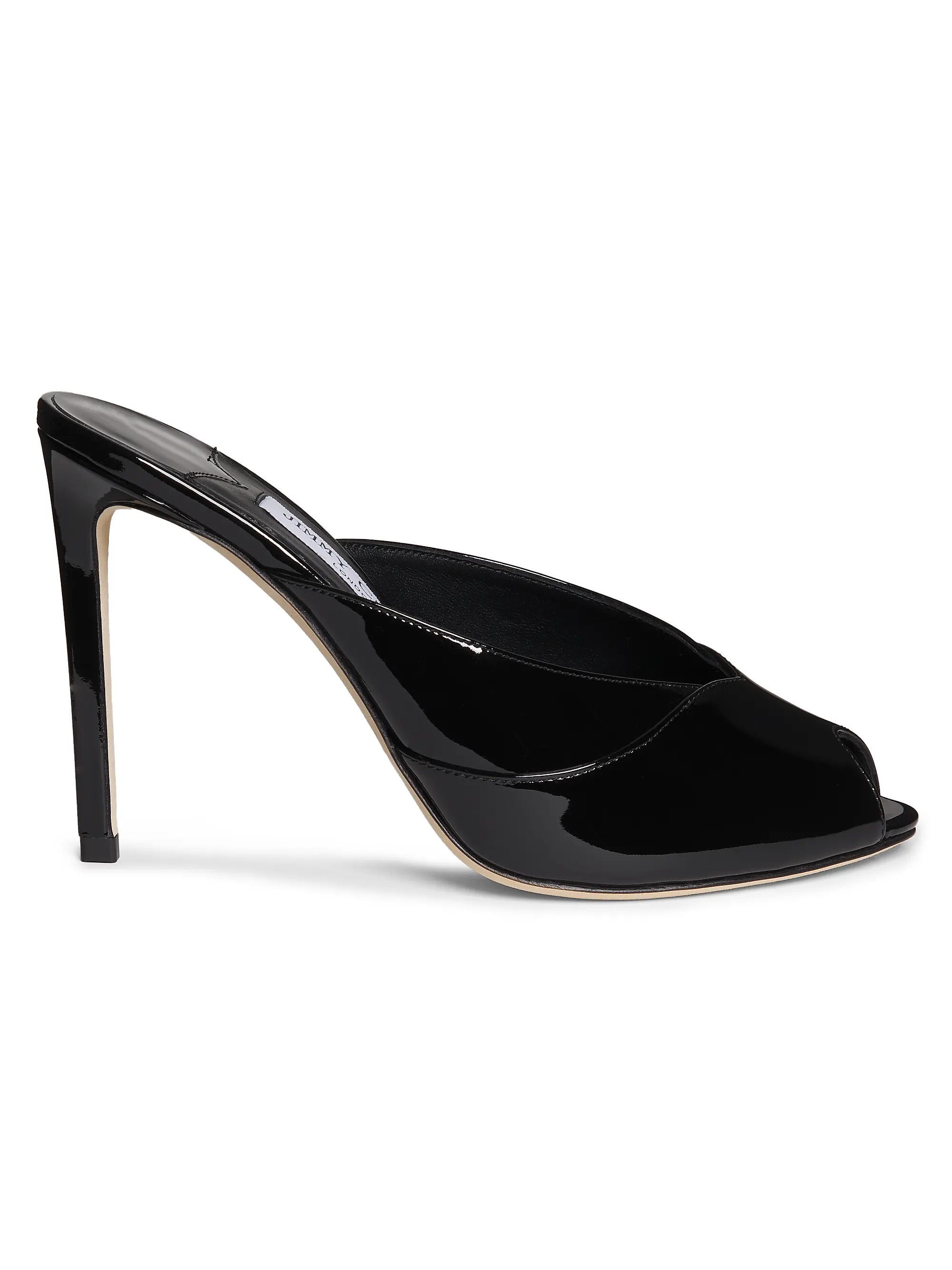 Brigitte 100mm Patent Leather Mules