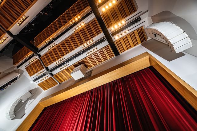 Miller Center for the Arts at Reading Area Community College theater, amped up with JBL Professional.