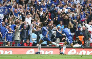 Drogba's extra-time goal against Manchester United in the 2007 final sealed Chelsea's fourth FA Cup win