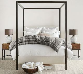 Pottery Barn Atwell Metal Canopy Bed