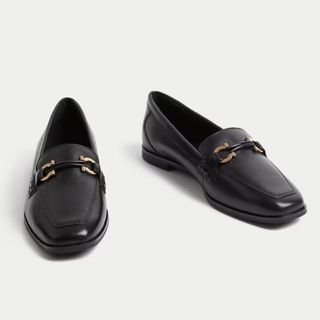 M&S black loafers 