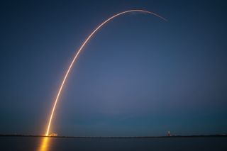 SpaceX Falcon 9 Rocket Soars