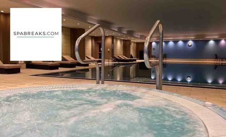 Spabreaks logo placed over a hottub