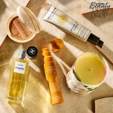 Best New Beauty Products May 2024 including: Oribe Styling Lotion, James Read Self Glow, Chanel Comete, Dior Bronzer, Sarah Chapman Serums and Cerriere Freres Candle
