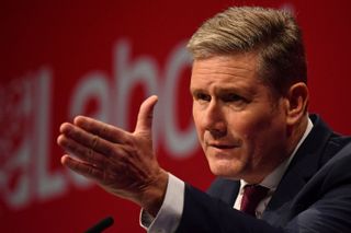 Why is Keir Starmer a sir? Labour leader Keir Starmer gives his keynote speech on the final day of the annual Labour Party conference in Brighton