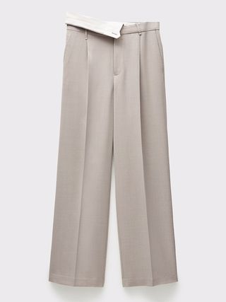 MANGO, Straight-Fit Suit Pants