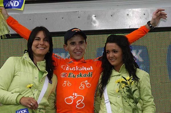Igor Anton (Euskaltel) on the podium