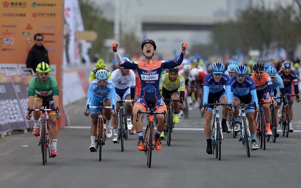 Nicolas Marini wins the stage four sprint