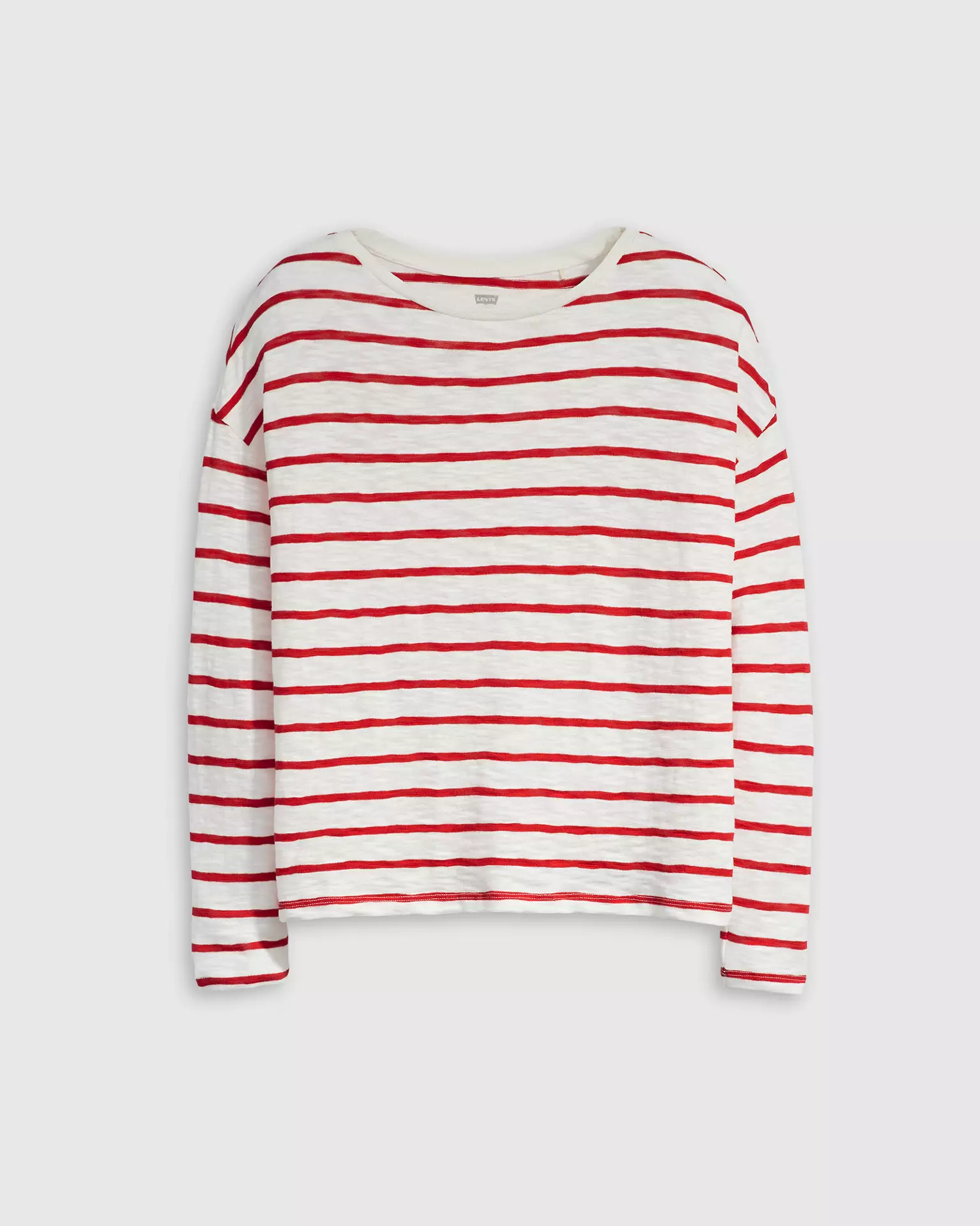 Levi&#039;s, Margot Long Sleeve T-Shirt in Saint Stripe Scarlet