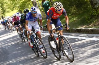 Vincenzo Nibali (Bahrain-Merida) lined out the GC contenders and cracked Geraint Thomas