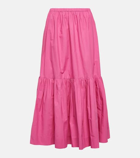 Cotton Midi Skirt