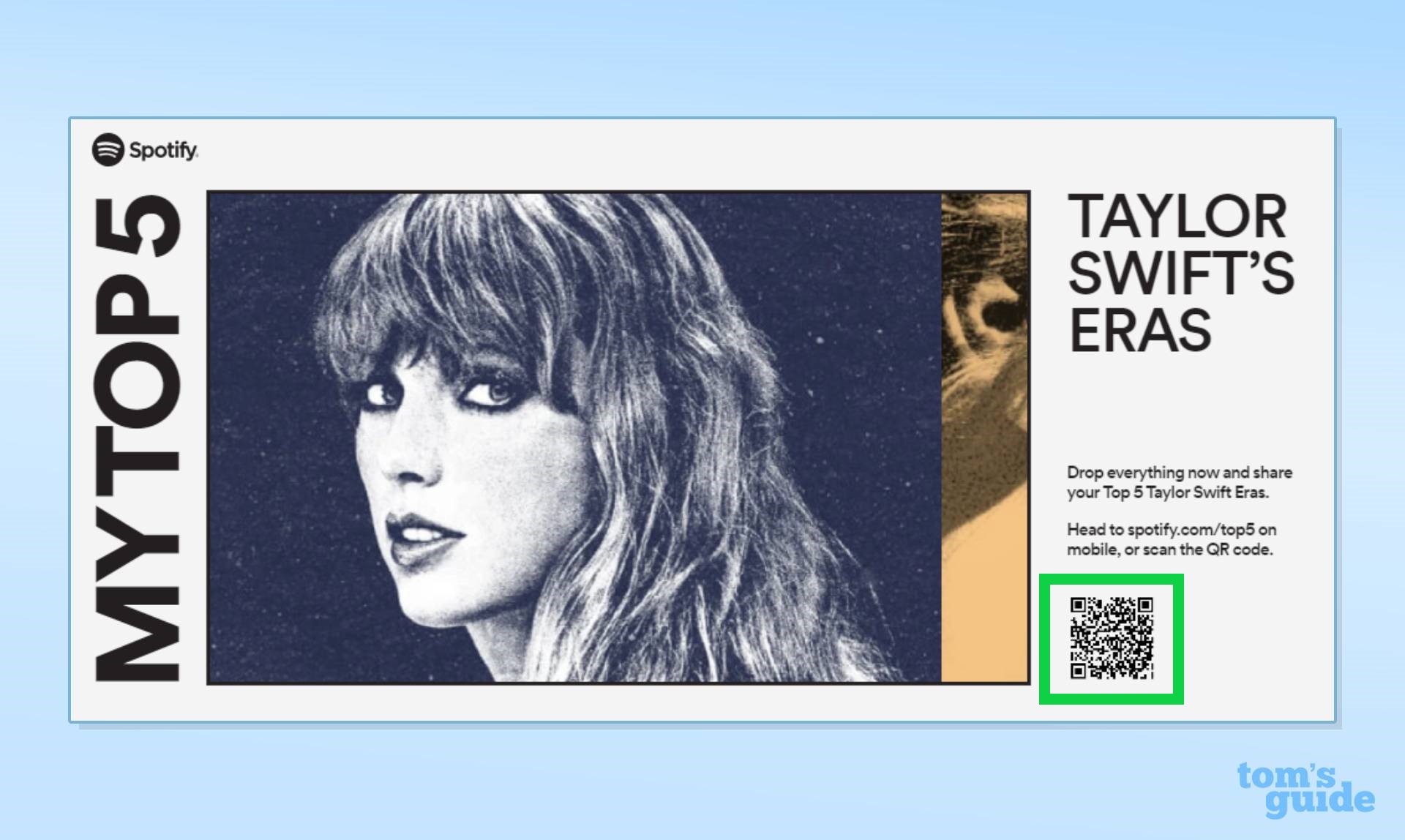 Как сделать изображение Эры Тейлор Свифт через Spotify 