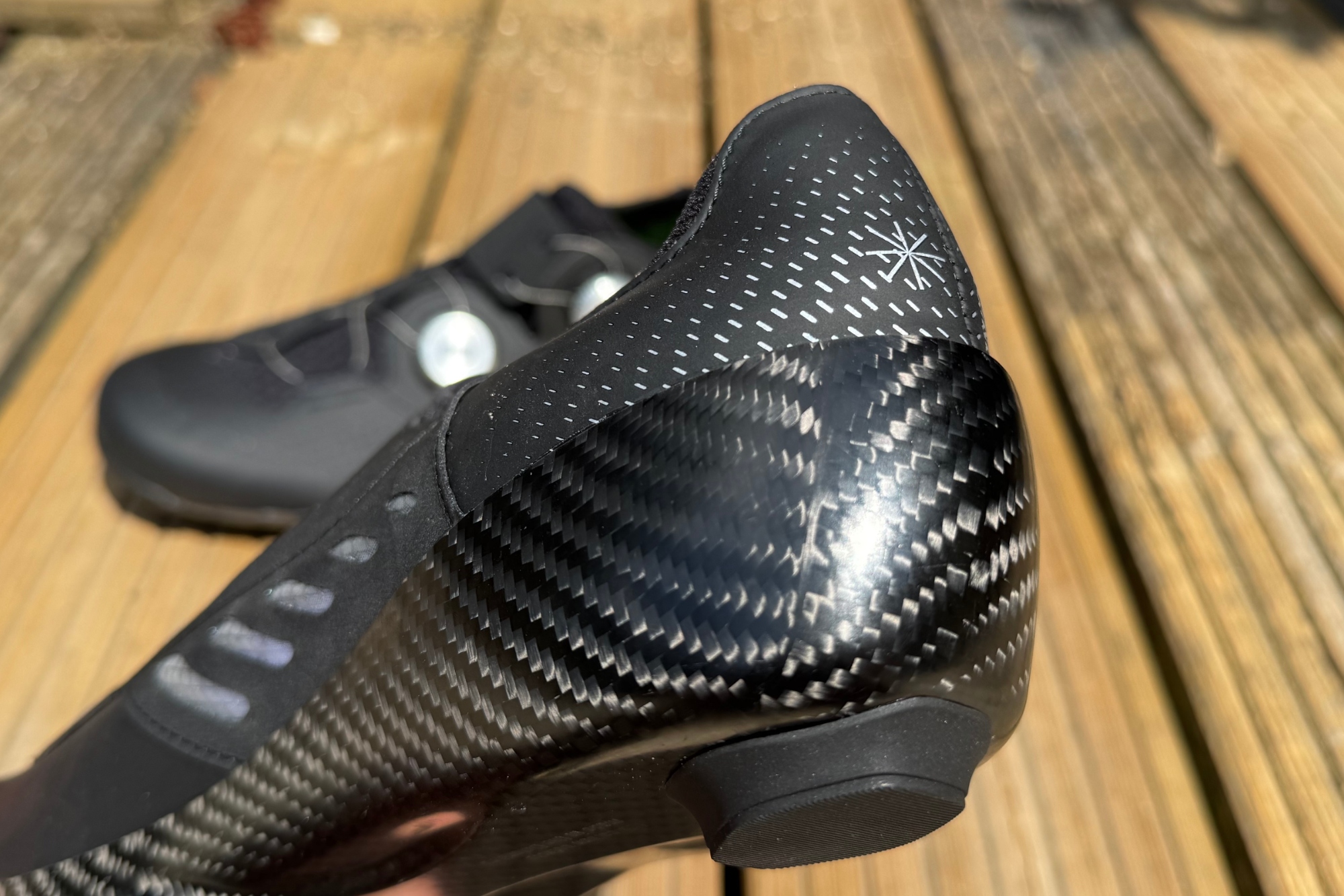 The heel cup of the Q36.5 Unique Pro shoes