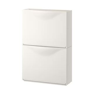 White two tier drawers