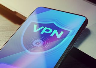 A VPN running on a mobile device
