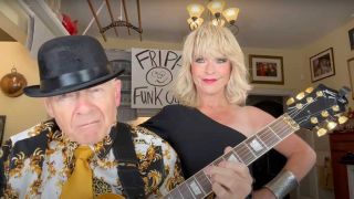 Robert Fripp and Toyah in their kitchen