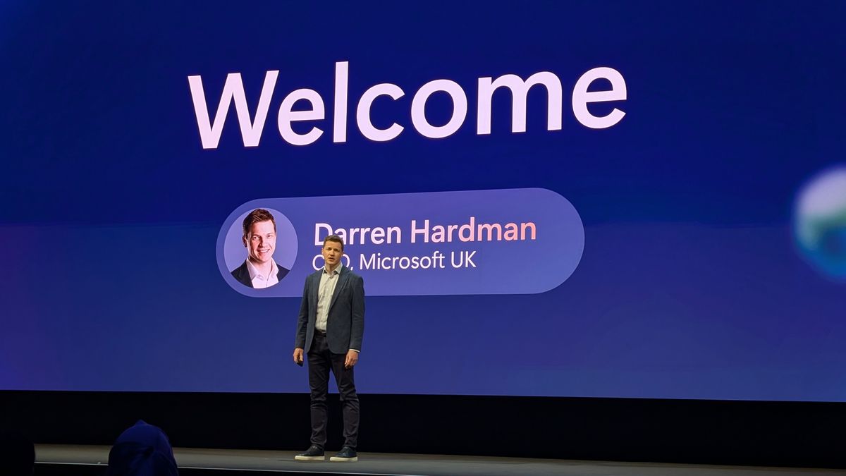 Microsoft UK CEO Darren Hardman AI Tour London 2025