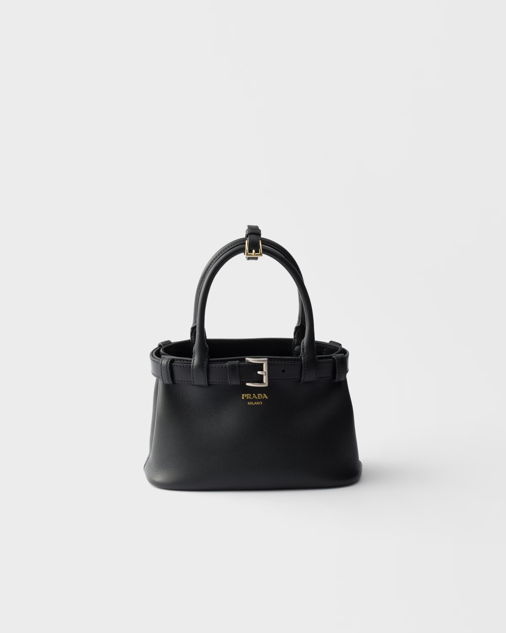 Prada, Buckle Small Leather Bag with Belt