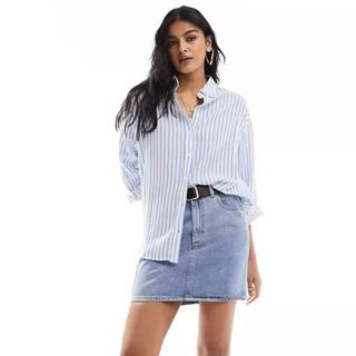 ASOS blue stripe shirt