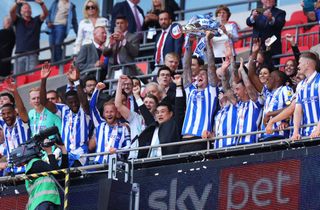 Sheffield Wednesday celebrate promotion to the Championship