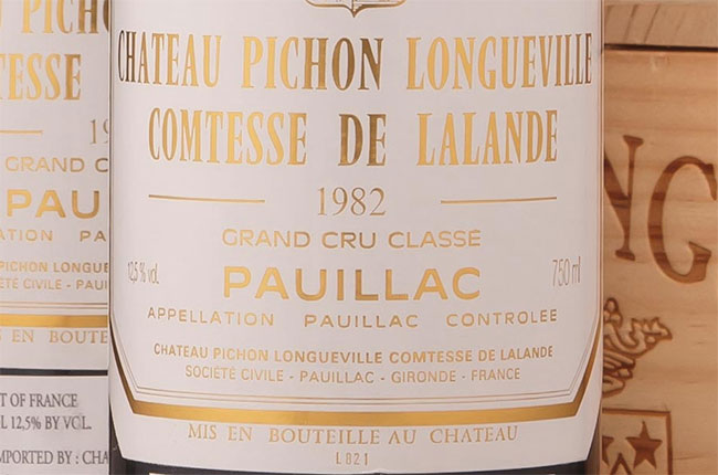 Bordeaux 1982, Pichon Comtesse
