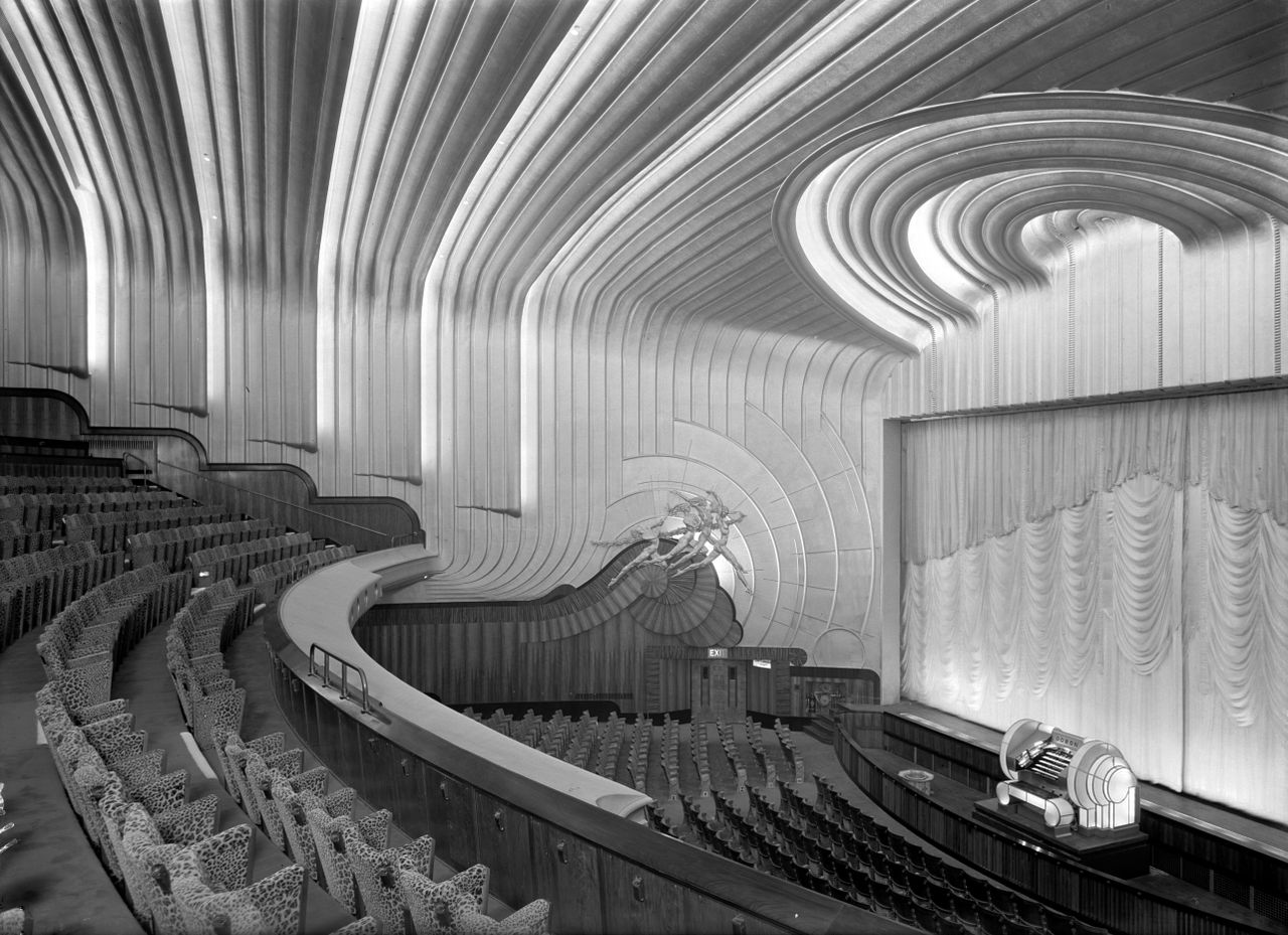 Auditorium at the Odeon Leicester Square in the 1970s