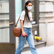 new york, new york june 12 katie holmes is seen in chelsea on june 12, 2021 in new york city photo by gothamgc images
