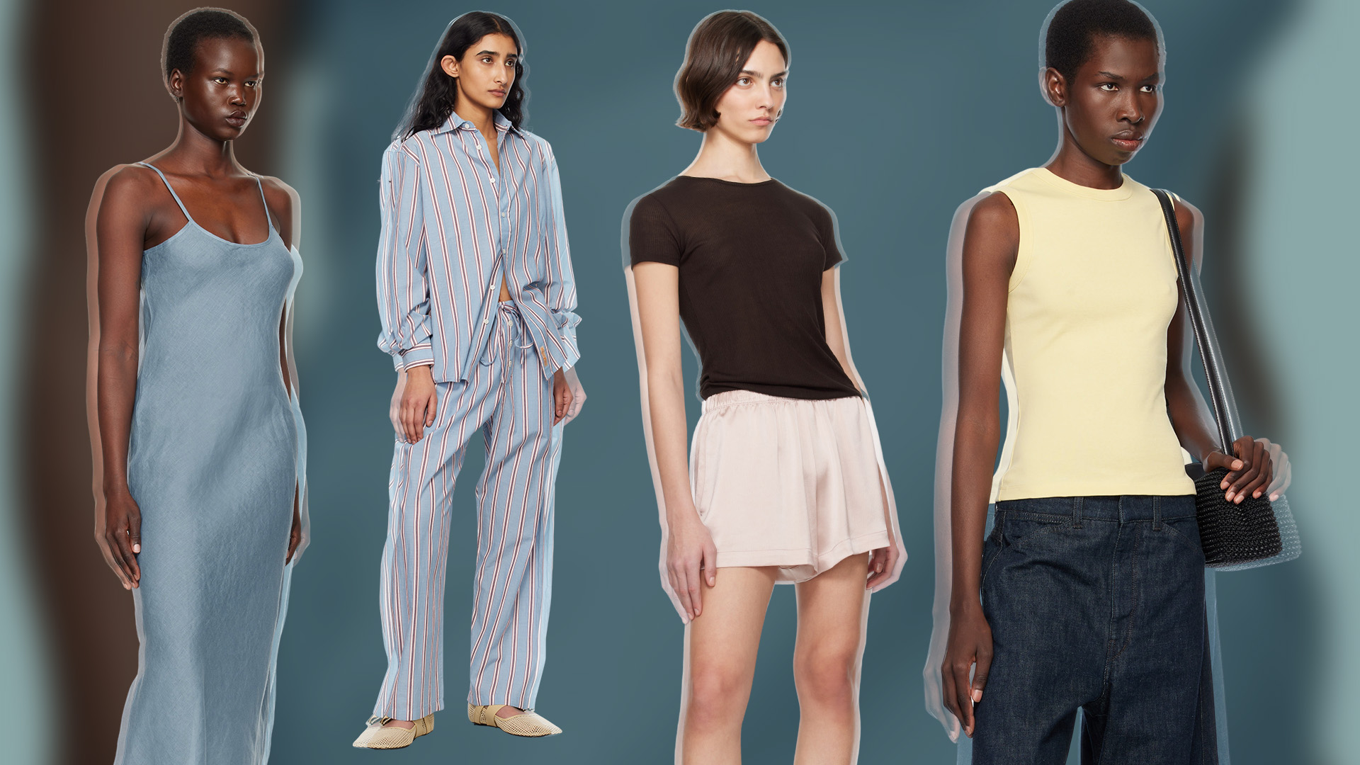 Collage of SSENSE Summer Outfits