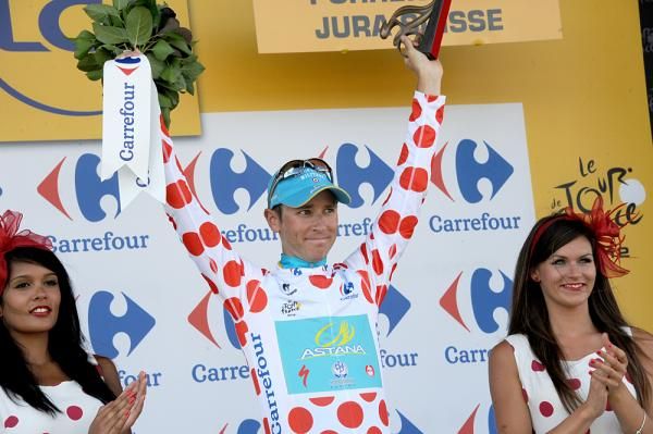Fredrik Kessiakoff (Astana) took the mountains classification lead