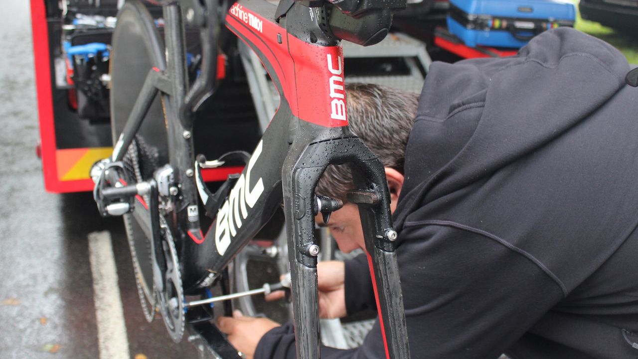 BMC's Timemachine TM01 features a fully integrated front brake