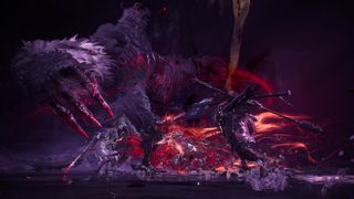 Wo Long: Fallen Dynasty in-game screenshot of the player and their NPC allies fighting a boss, taken in Photograph Mode.