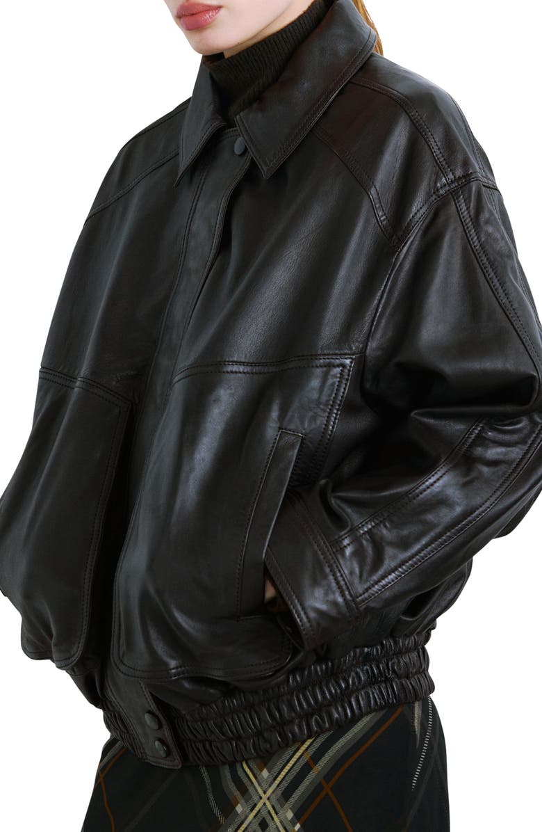 London Oversize Leather Jacket