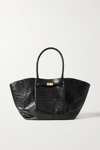 + NET SUSTAIN New York croc-effect leather tote