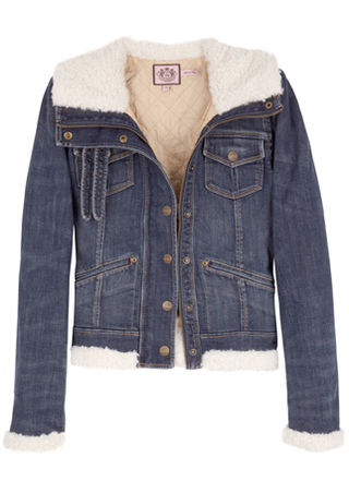 Juicy Couture Sherpa denim bomber, £251