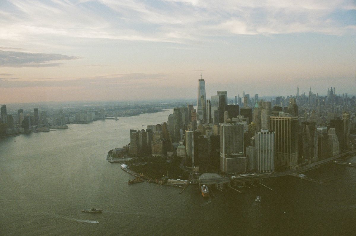 Photos from the Red Bull Flying Bulls Douglas DC-6B flight shot using vintage cameras