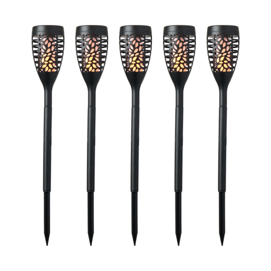Belavi Black Solar Flame Effect Stakes - 5pk