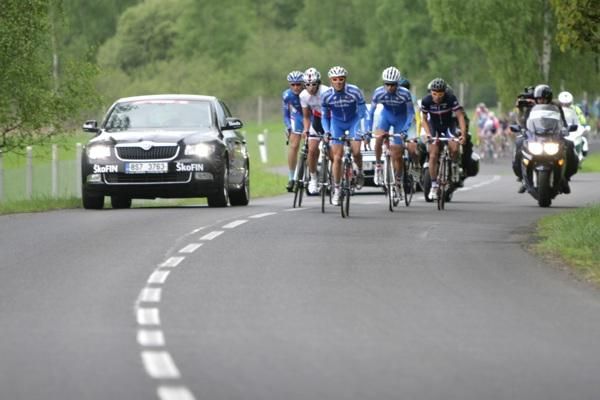 Josef Cerny (Czech Republic) watches the front of the field.
